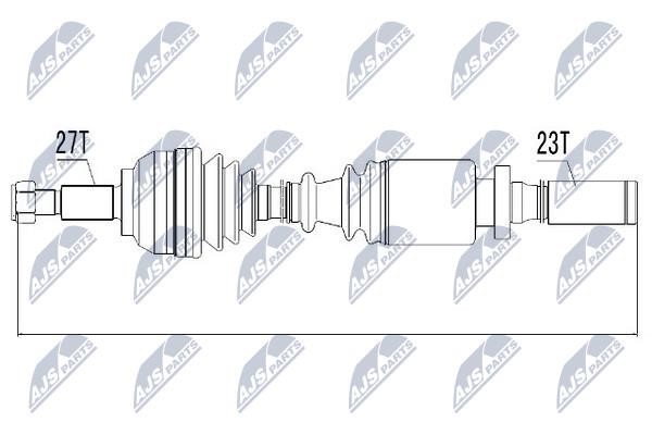 NTY Drive shaft right – price [object Object] PLN