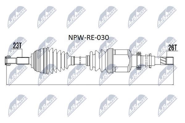 NTY Drive shaft right – price [object Object] PLN