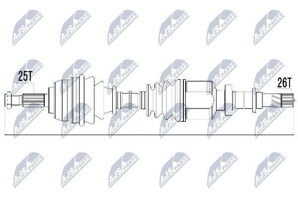 NTY Drive shaft right – price [object Object] PLN