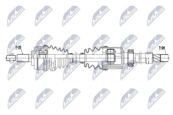 NTY Drive shaft right – price [object Object] PLN