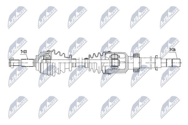 NTY Drive shaft right – price 241 PLN
