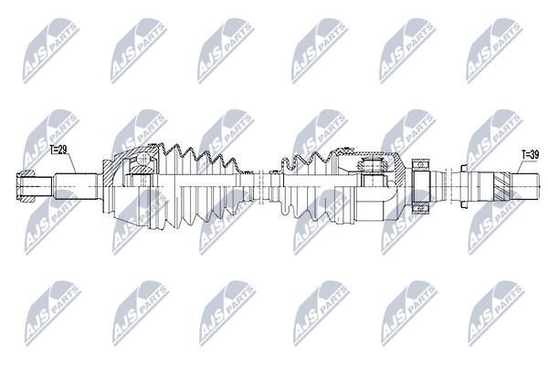 NTY Drive shaft right – price [object Object] PLN