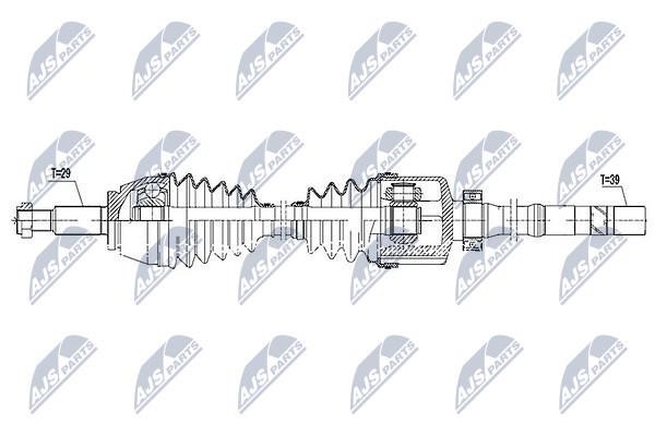 NTY Drive shaft right – price [object Object] PLN