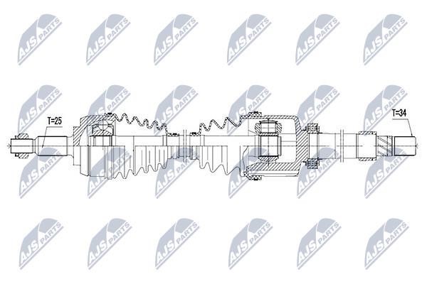 NTY Drive shaft right – price [object Object] PLN