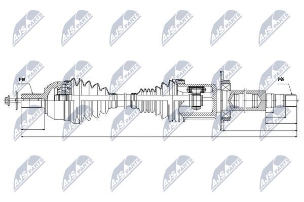 NTY Drive shaft right – price 300 PLN