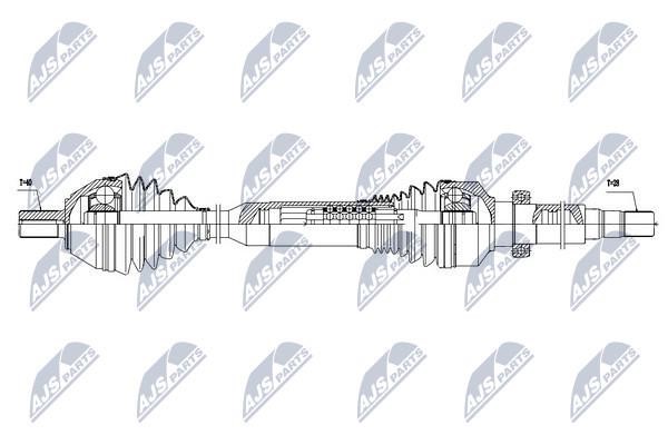 NTY Drive shaft right – price [object Object] PLN