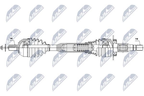 NTY Drive shaft right – price [object Object] PLN