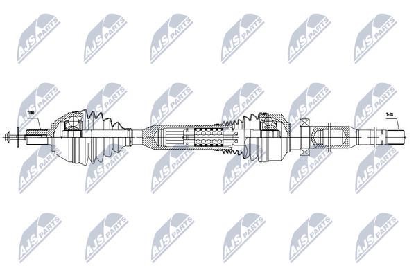 NTY Drive shaft right – price 428 PLN