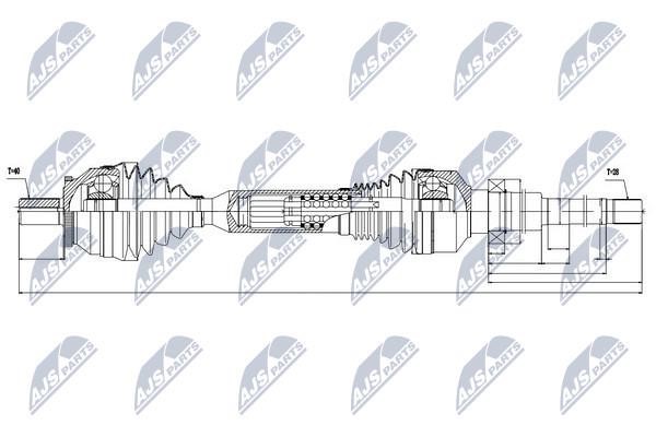 NTY Drive shaft right – price 484 PLN