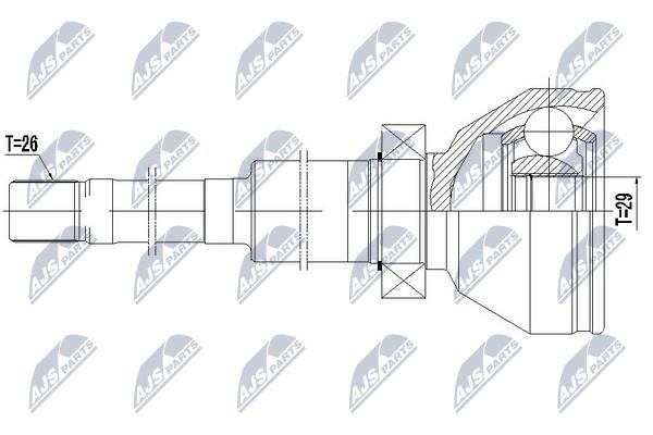 Constant Velocity Joint (CV joint), internal NTY NPW-VV-072