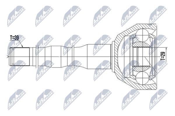 Constant Velocity Joint (CV joint), internal NTY NPW-VV-074