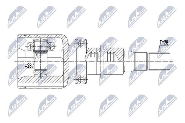 Constant Velocity Joint (CV joint), internal NTY NPW-VV-083