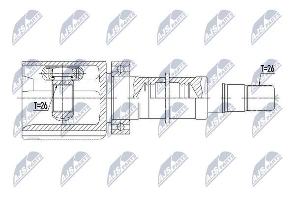 Constant Velocity Joint (CV joint), internal NTY NPW-VV-085