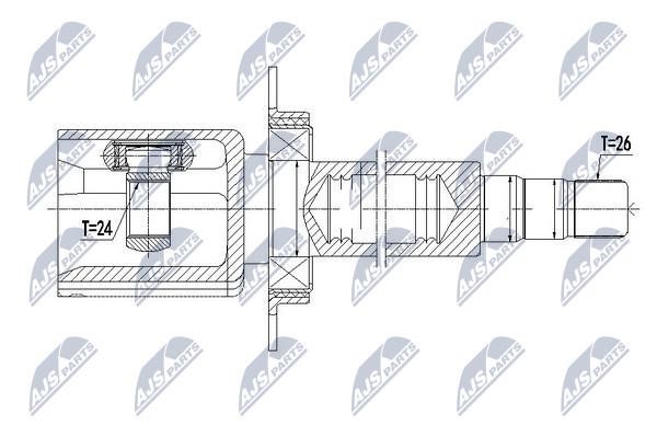 Constant Velocity Joint (CV joint), internal NTY NPW-VV-091