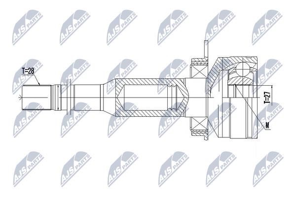 Constant Velocity Joint (CV joint), internal NTY NPW-VV-100