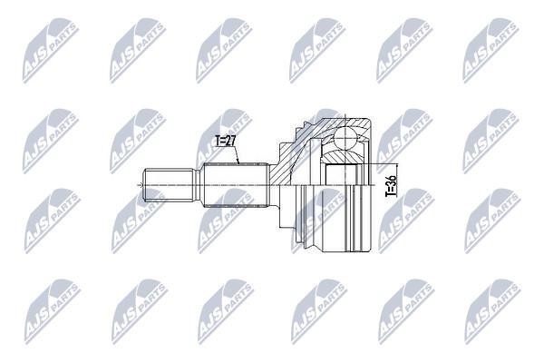 NTY NPZ-RE-060 Constant velocity joint (CV joint), outer, set NPZRE060