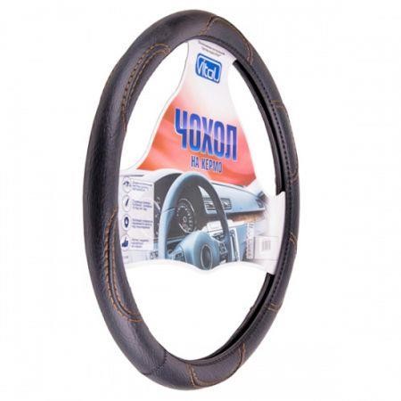 Elit UNI B0261 L/F 16113L Steering wheel cover L (39-41 cm) stitched with brown thread UNIB0261LF16113L
