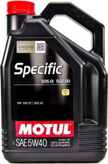 Motul 842451 Engine oil Motul Specific 505.01 502.00 5W-40, 5L 842451