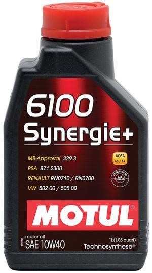 Motul 101488 Engine oil Motul 6100 SYNERGIE+ 10W-40, API SN/CF, ACEA A3/B4, 2L 101488