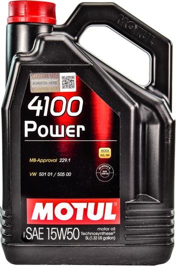 Motul 386206 Engine oil Motul 4100 Power 15W-50, 5L 386206