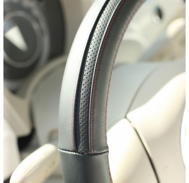 Steering wheel cover, black (36,5-38cm) Mammooth MMT A050 187210