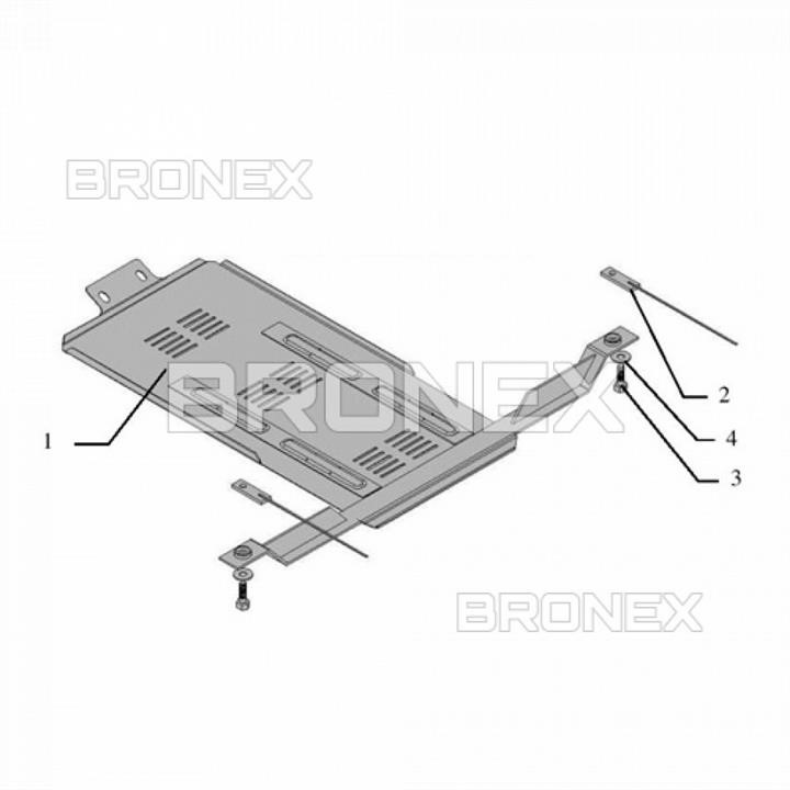 Bronex 101.0060.00 Automatic transmission protection Bronex standard 101.0060.00 for Subaru Outback III/Legacy IV 101006000