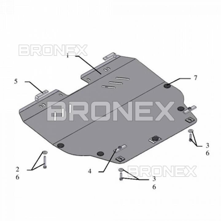 Bronex 101.0227.00 Engine protection Bronex standard 101.0227.00 for Mazda 6 GH (radiator, gear box) 101022700