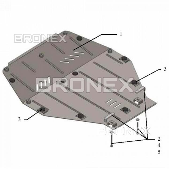 Bronex 101.0270.00 Engine protection Bronex standard 101.0270.00 for Alfa Romeo Brera (gear box) 101027000