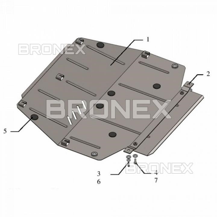 Bronex 101.0302.00 Engine protection Bronex standard 101.0302.00 for Alfa Romeo Spider (gear box) 101030200