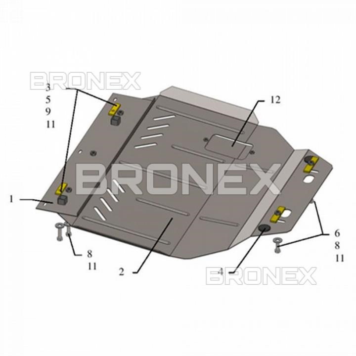 Bronex 101.0439.00 Engine protection Bronex standard 101.0439.00 for Citroen Berlingo I (radiator, gear box) 101043900