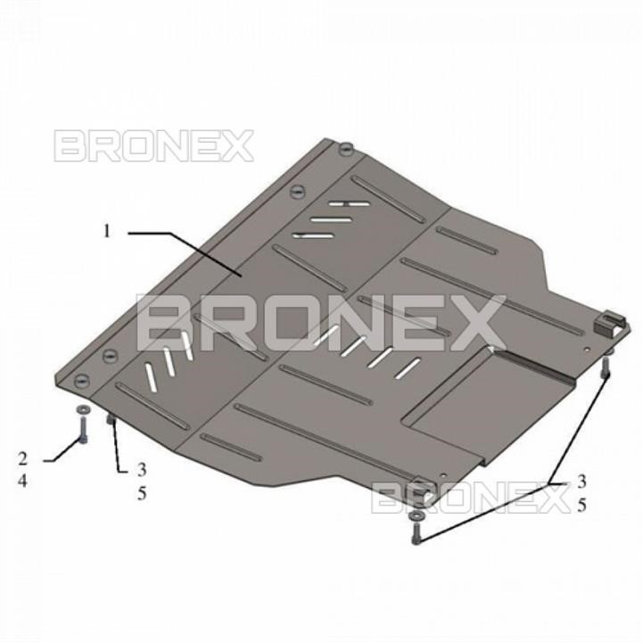 Bronex 101.0444.00.CI Engine protection Bronex standard 101.0444.00.CI for Citroen Nemo (radiator, gear box) 101044400CI