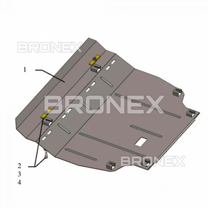 Bronex 101.0473.00 Engine protection Bronex standard 101.0473.00 for Toyota RAV 4 IV (gear box) 101047300