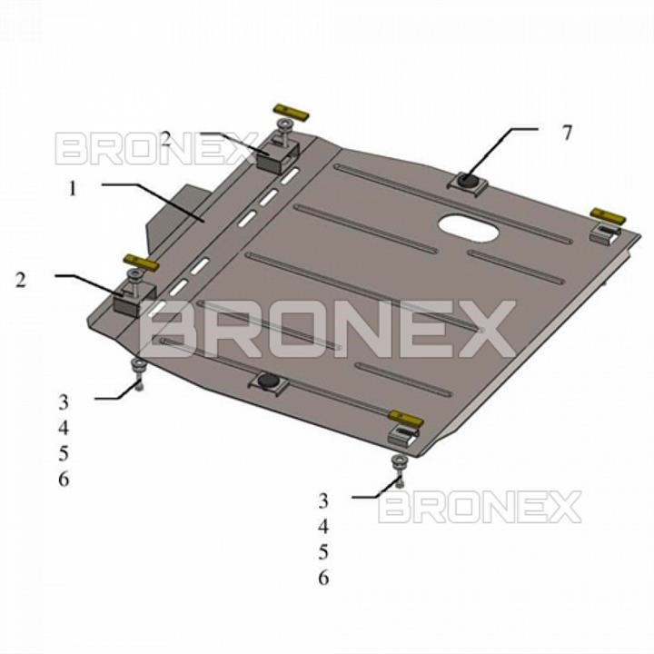 Bronex 101.0490.00 Engine protection Bronex standard 101.0490.00 for Acura RDX (gear box) 101049000