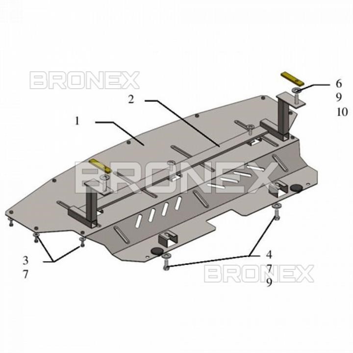 Bronex 101.0547.00 Radiator protectionBronex standard 101.0547.00 for BMW X1 E84 101054700