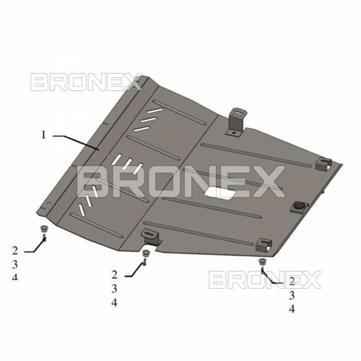 Bronex 101.0590.00 Engine protection Bronex standard 101.0590.00 for Jeep Cherokee (radiator, gear box) 101059000