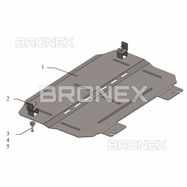 Bronex 101.0618.00 Engine protection Bronex standard 101.0618.00 for Citroen C4 Cactus/C3 (radiator, gear box) 101061800