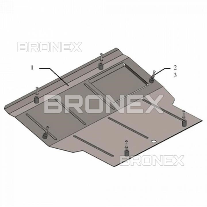 Bronex 101.0629.00 Engine protection Bronex standard 101.0629.00 for Volkswagen T5 / T6 (radiator, gear box, air conditioning) 101062900