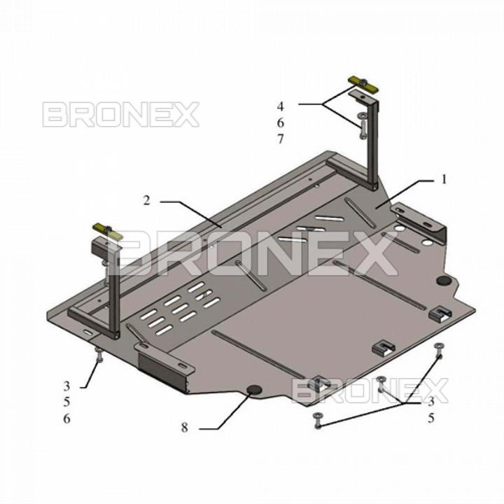 Bronex 101.0634.00 Engine protection Bronex standard 101.0634.00 for Skoda Superb III (gear box) 101063400