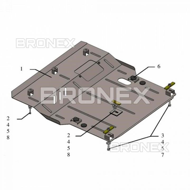 Bronex 101.0643.00 Engine protection Bronex standard 101.0643.00 for Suzuki Celerio (gear box) 101064300