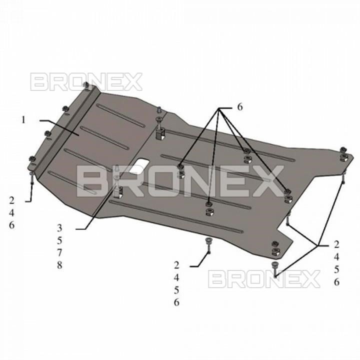 Bronex 101.0661.00 Engine protection Bronex standard 101.0661.00 for BMW X3 F25 (radiator) 101066100
