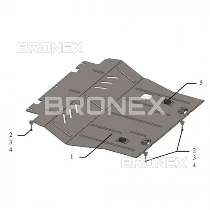 Bronex 101.0675.00 Engine protection Bronex standard 101.0675.00 for Citroen C4 Picasso (radiator, gear box) 101067500