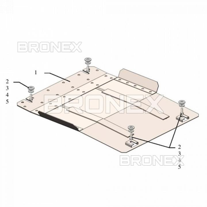 Bronex 101.0741.00 Automatic transmission protection Bronex standard 101.0741.00 for Mitsubishi Pajero Sport 101074100
