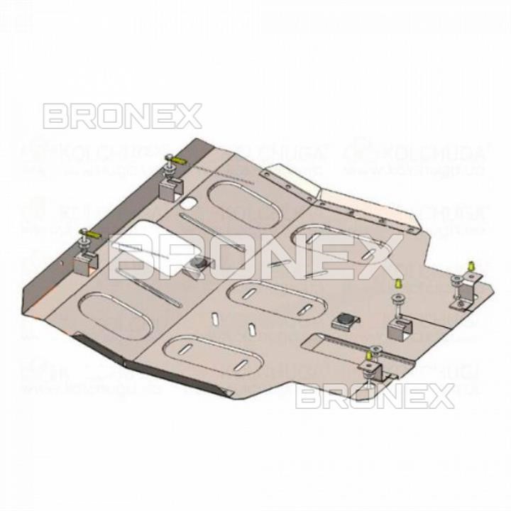 Bronex 101.0822.00 Engine protection Bronex standard 101.0822.00 for Hyundai Pony (radiator, gear box) 101082200