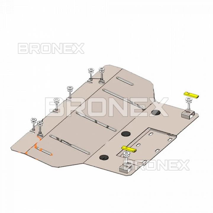 Bronex 101.0845.00 Engine protection Bronex standard 101.0845.00 for Fiat 500 E (gear box) 101084500