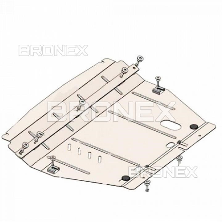 Bronex 101.0862.00 Engine protection Bronex standard 101.0862.00 for Chery Tiggo 8 (radiator, gear box) 101086200