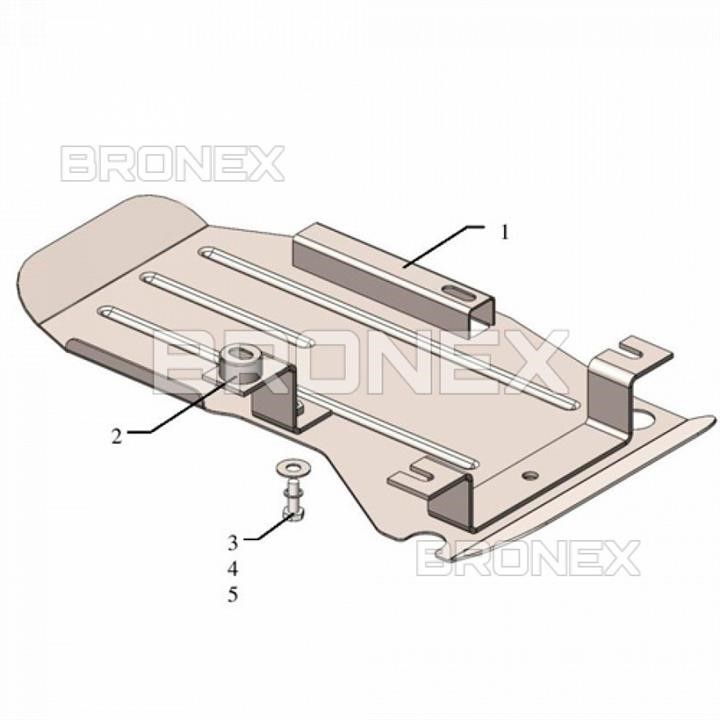 Bronex 101.0929.00.NI Rear axle gearbox protectionBronex standard 101.0929.00.NI for Nissan X-Trail T32 101092900NI