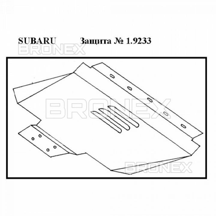 Bronex 101.9233.00 Engine protection Bronex standard 101.9233.00 for Subaru Legacy II (radiator) 101923300