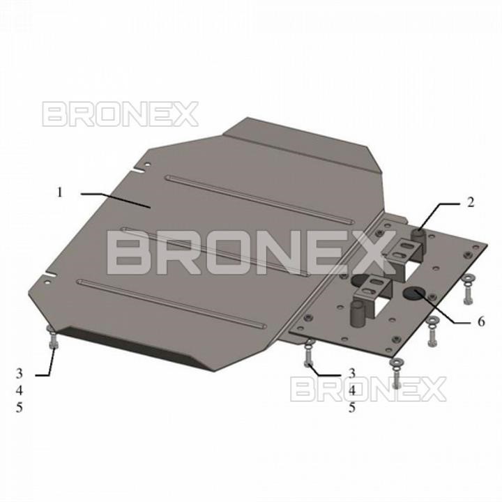 Bronex 102.0415.00 Automatic transmission protection Bronex premium 102.0415.00 for Mitsubishi Pajero Sport/Mitsubishi L200 102041500