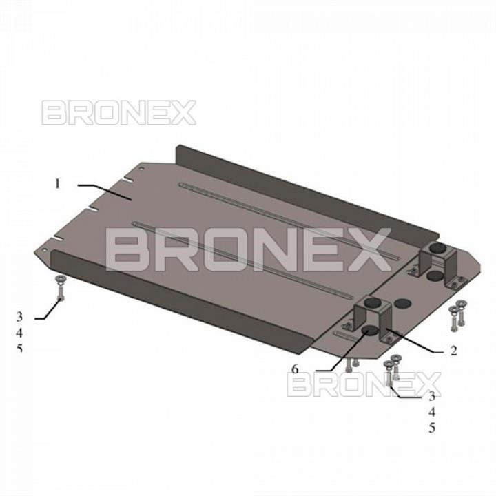 Bronex 102.0416.00 Transfer case protectionBronex premium 102.0416.00 for Mitsubishi L200 102041600