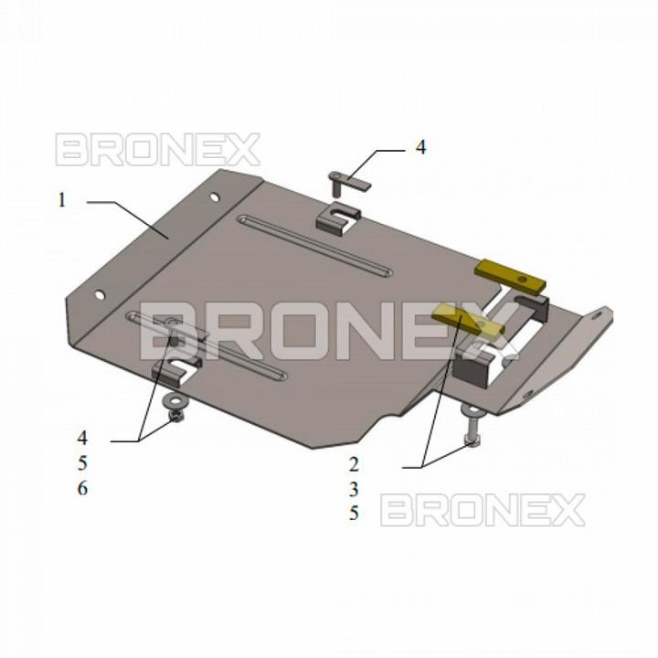 Bronex 102.0478.00 Rear axle gearbox protectionBronex premium 102.0478.00 for Ford Kuga/Escape 102047800
